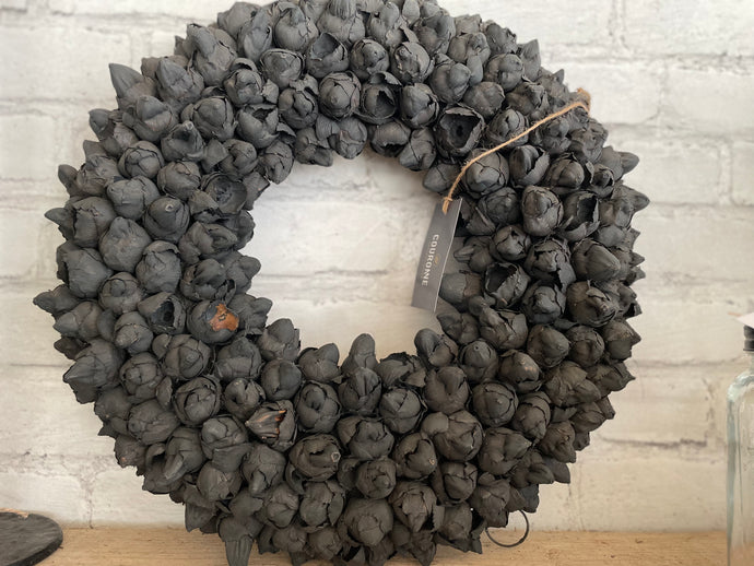 Kranz Coco Fruit Wreath Black M/L